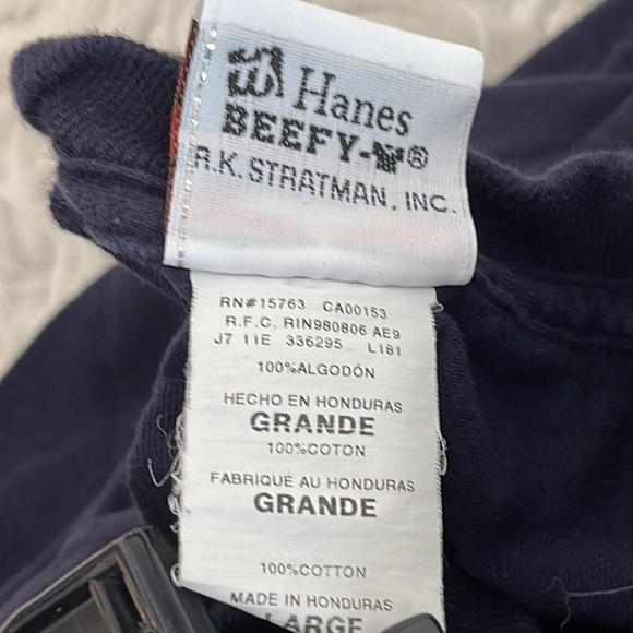 Harley Davidson Navy Blue Wild & Free T Shirt Triple S Morgantown, WV Large Tee - Picture 6 of 6